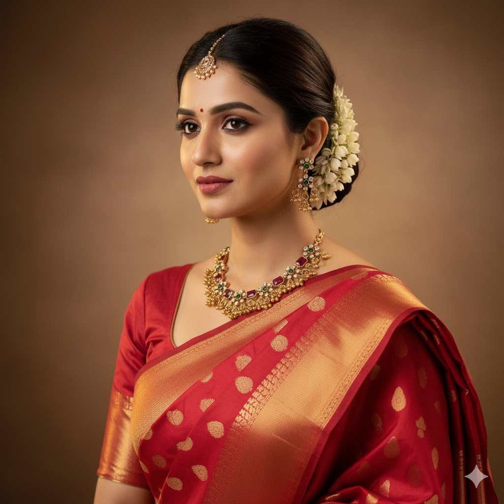 Traditional Wedding Wear Choker Necklace/Jewellery Set For Women