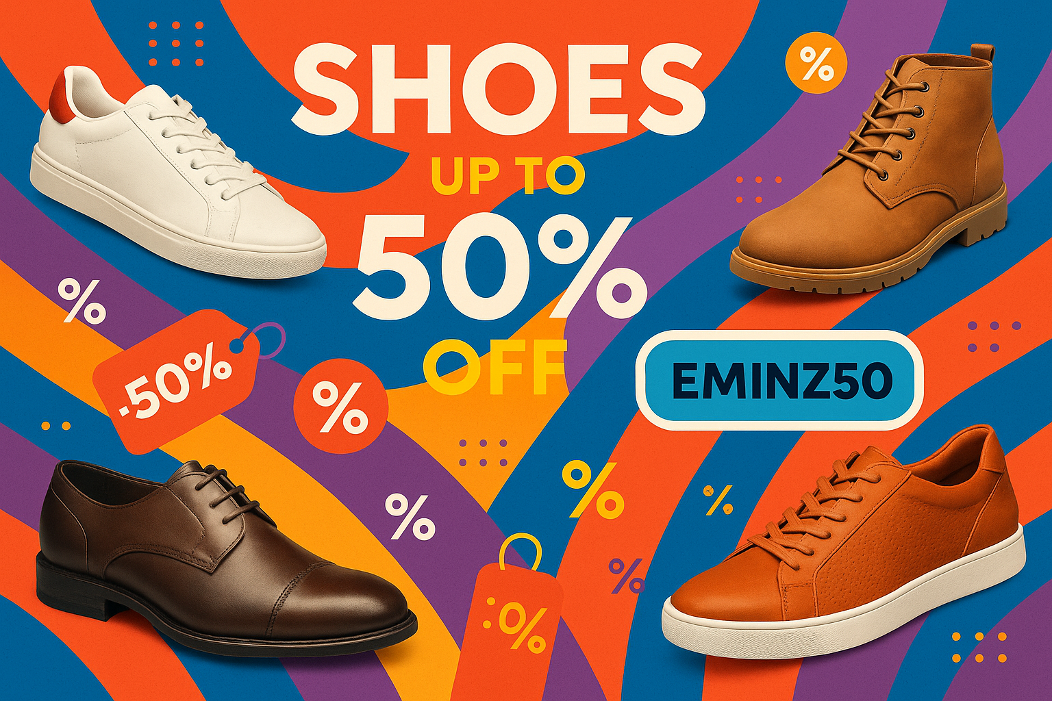 Shose, upto 50%off all product use this code - EMINZ50