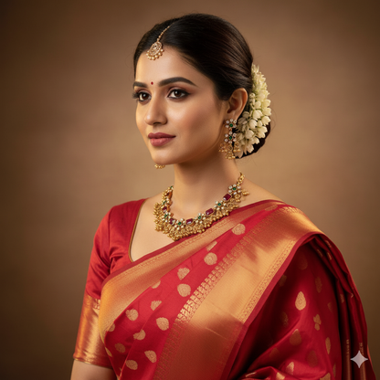 Traditional Wedding Wear Choker Necklace/Jewellery Set For Women